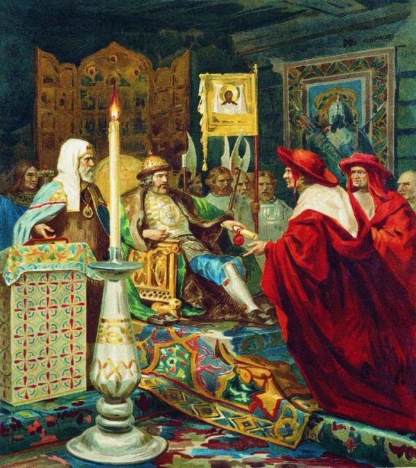 "Александр Невский принимает папских легатов", 1876, Генрих Семирадский