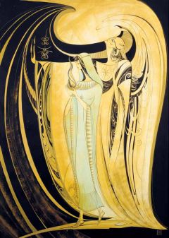 Учитель и ученица. Художник Нина Георгиевна Волкова, 1997