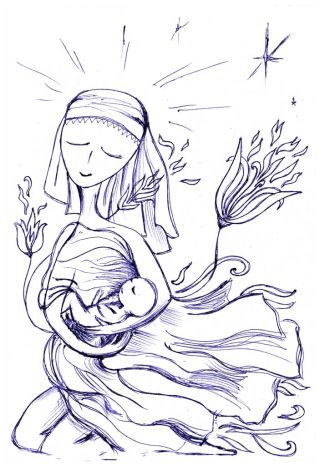 "Женщина", рис. Л. Берляковой
