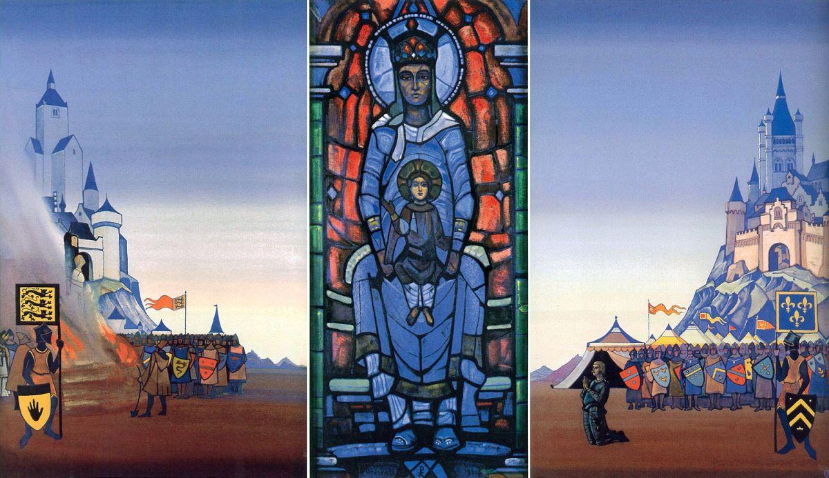 "Жанна Дарк", триптих Н.К.Рериха